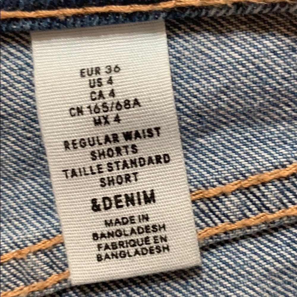 Denim Jean Shorts size 4 - Picture 4 of 5